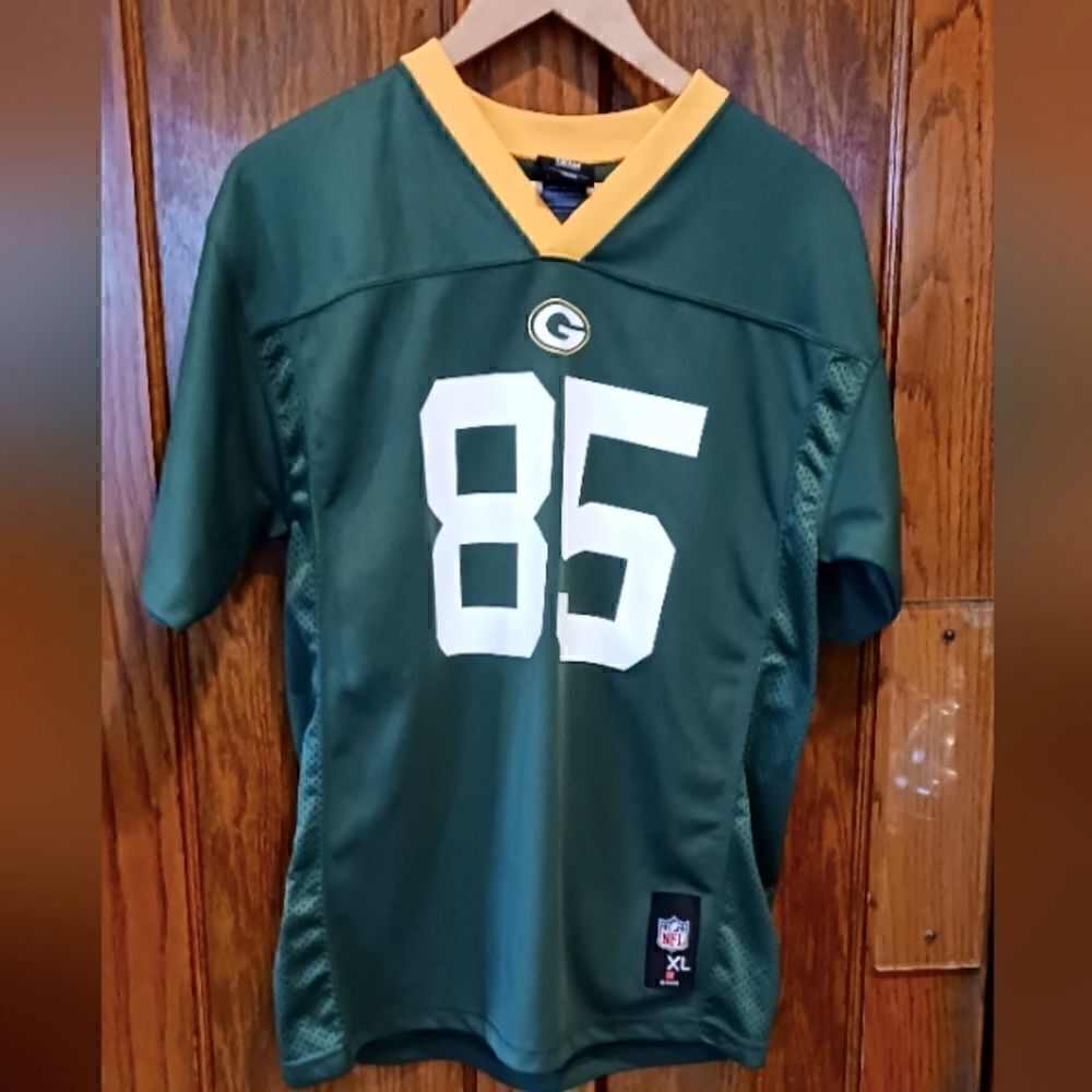 Packers Jersey 85 Jennings Short Sleeve Youth Size XL 18 to 20
